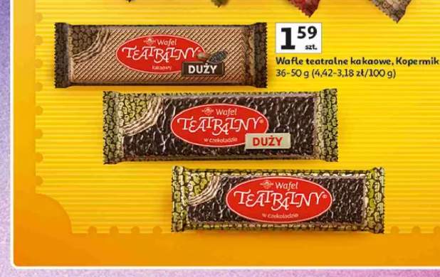 Wafel teatralny Kopernik w czekoladzie Duży