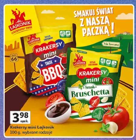 Krakersy mini smak BBQ Lajkonik