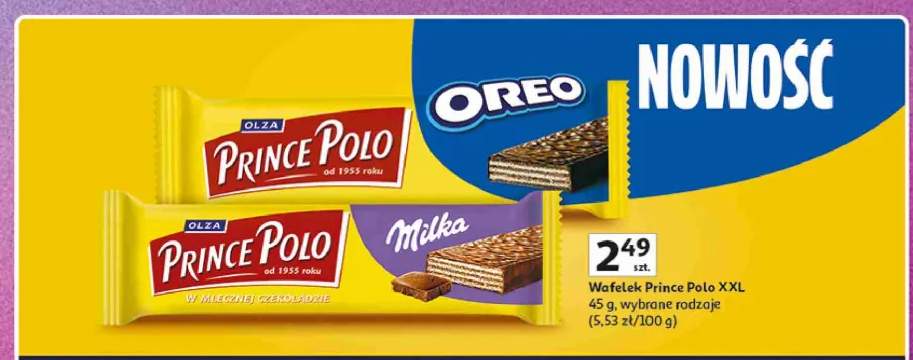 Wafelek Prince Polo Milka XXL
