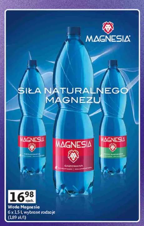 Woda mineralna Magnesia 6-pak 1,5 l