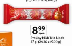Praliny Lindt Lindor Milk Trio
