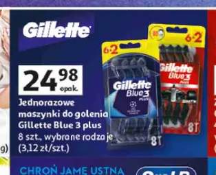 Jednorazowe maszynki do golenia Gillette Blue 3 plus