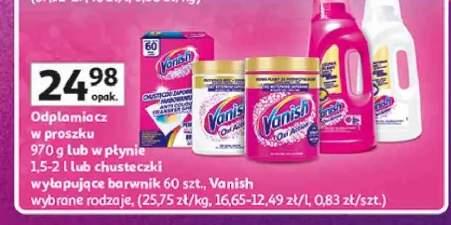 Chusteczki wyłapujące barwnik Vanish