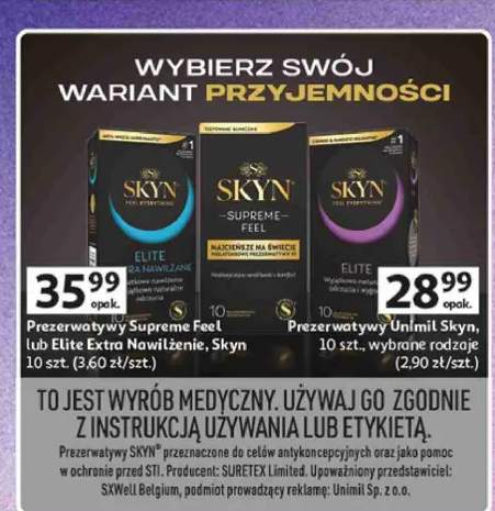 Prezerwatywy Unimil SKYN