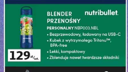 Blender przenośny Nutribullet Personalny NBP003.NBL