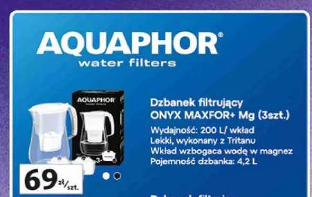 Dzbanek filtrujący Aquaphor Onyx MAXFOR+ Mg 3-pak