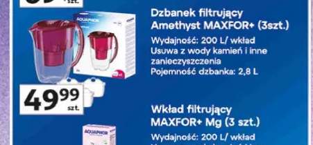 Dzbanek filtrujący Aquaphor Amethyst MAXFOR+ 3-pak