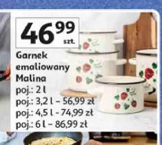 Garnek emaliowany Florina Malina 4,5 l
