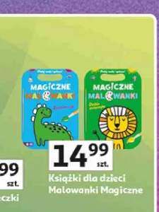 Książka dla dzieci Zielona Sowa Malowanki Magiczne Dinozaury