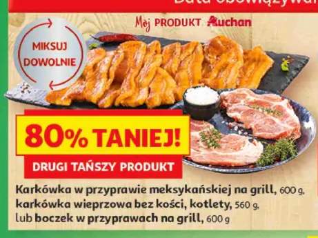 Karkówka wieprzowa bez kości kotlety Mój Produkt Auchan