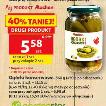 Ogórki konserwowe Auchan