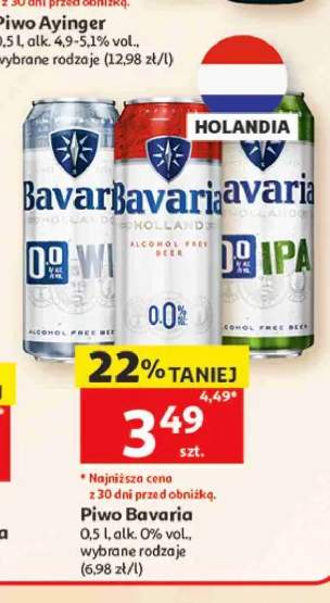 Piwo bezalkoholowe Bavaria 0,0% Wit