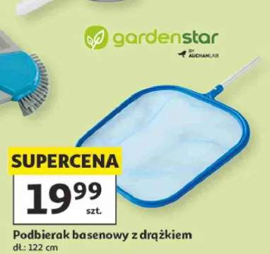 Podbierak basenowy z drążkiem Gardenstar 122 cm