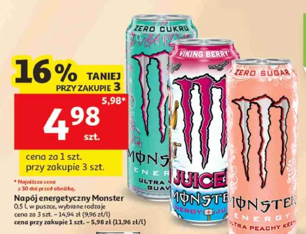Napój energetyczny Monster Energy Ultra Guava