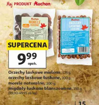 Orzechy laskowe łuskane Auchan