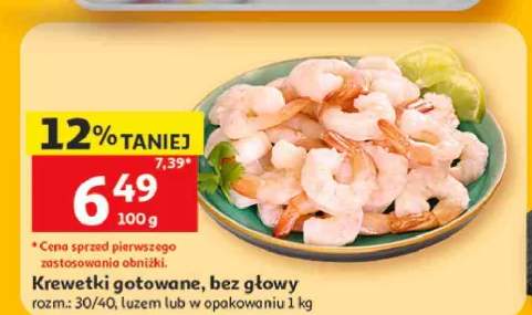 Krewetki gotowane bez głowy