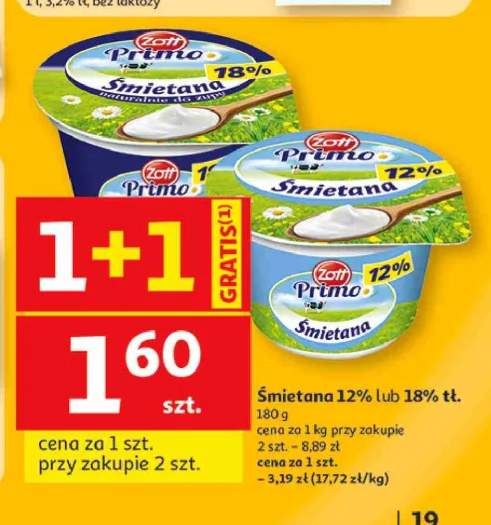 Śmietana 12% Zott Primo