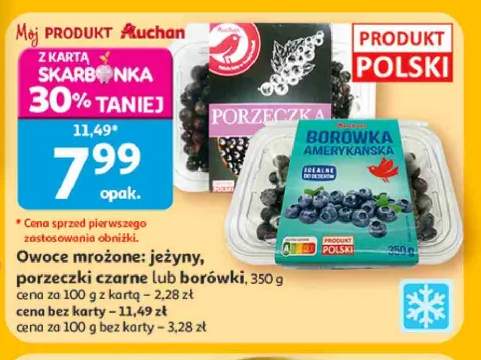 Owoce mrożone jeżyny Auchan