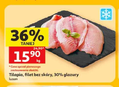 Tilapia filet bez skóry mrożony
