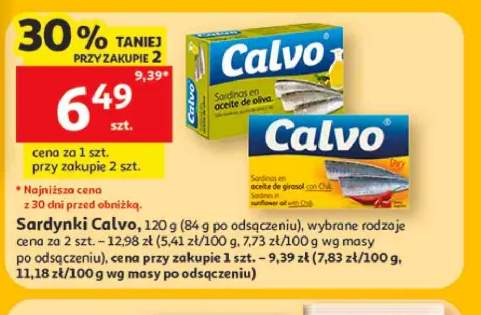 Sardynki w oleju z oliwek Calvo