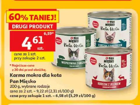 Karma mokra dla kota Pan Mięsko Kocia Uczta kurczak z jeleniem