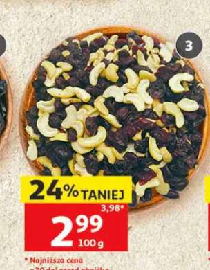 Mieszanka żurawiny i nerkowca