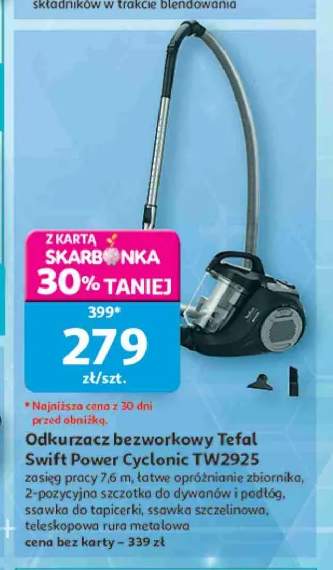 Odkurzacz bezworkowy Tefal Swift Power Cyclonic TW2925