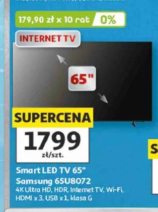 Telewizor Smart LED Samsung 65U8072 65"