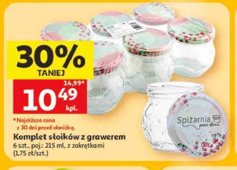 Komplet słoików z grawerem