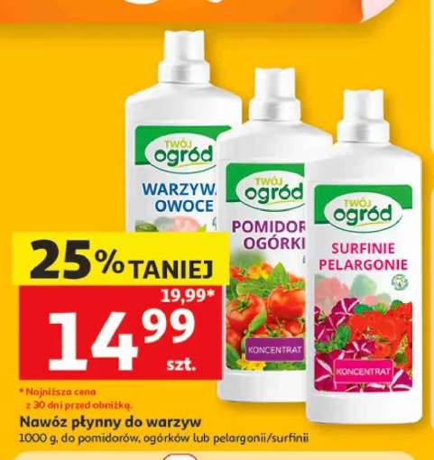 Nawóz płynny do surfinii i pelargonii Twój Ogród