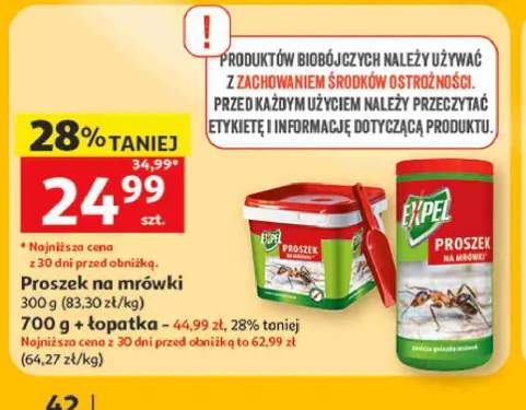 Proszek na mrówki z łopatką Expel 700 g