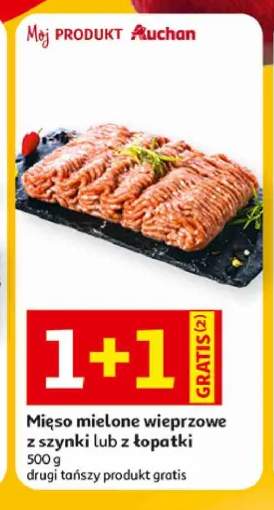 Mięso mielone wieprzowe z łopatki Mój Produkt Auchan +1 wariant