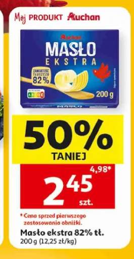 Masło ekstra 82% tł. Auchan