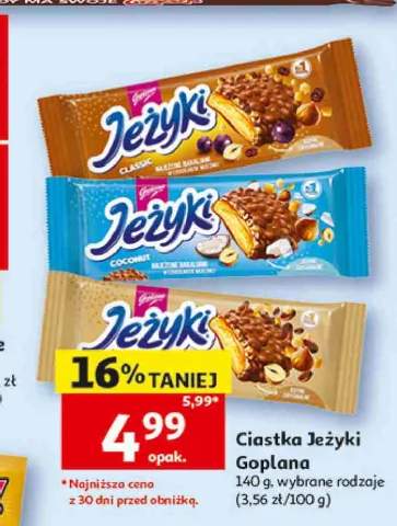 Ciastka Jeżyki Classic Goplana +2 warianty
