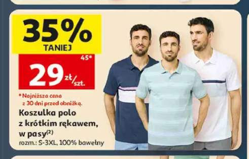 Koszulka polo męska z krótkim rękawem w pasy Inextenso