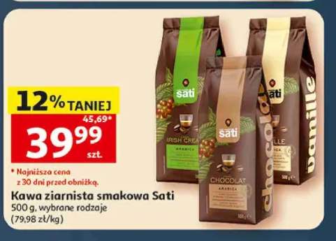 Kawa ziarnista smakowa Sati Irish Cream +2 warianty