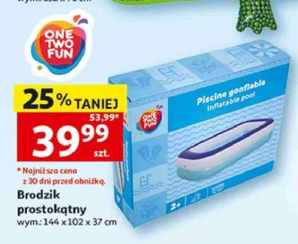 Brodzik prostokątny One Two Fun