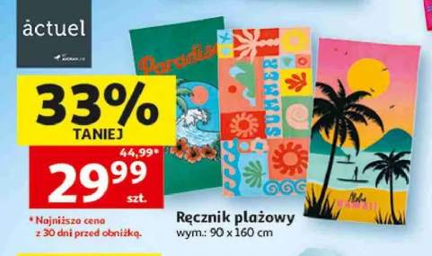 Ręcznik plażowy Actuel 90x160 cm