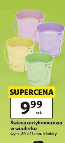 Świeca antykomarowa w wiaderku