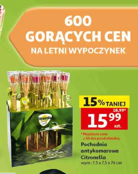 Pochodnia antykomarowa Citronella