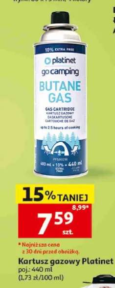 Kartusz gazowy Platinet Butane Gas
