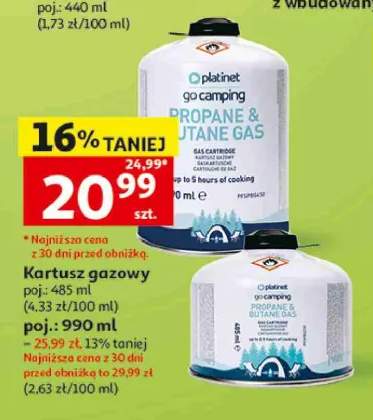 Kartusz gazowy Platinet Propane & Butane Gas