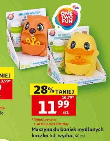 Maszyna do baniek mydlanych kaczka One Two Fun +1 wariant