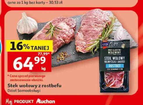 Stek wołowy z rostbefu Łuków