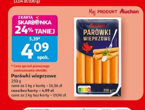 Parówki wieprzowe Auchan