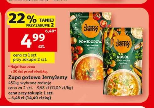 Zupa gotowa pomidorowa z makaronem i ryżem JemyJemy +1 wariant