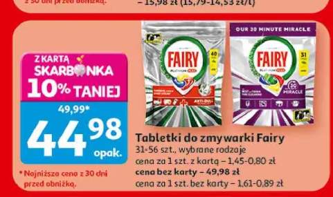 Tabletki do zmywarki Fairy
