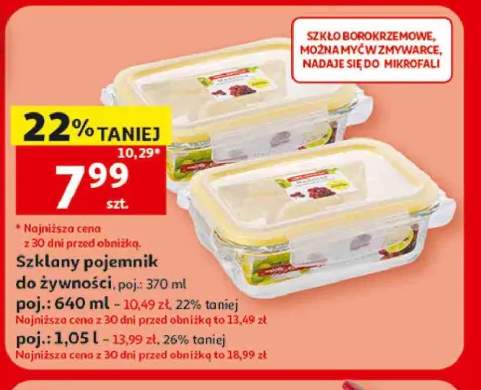 Szklany pojemnik do żywności