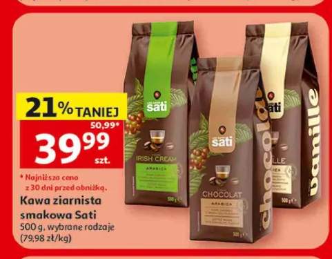 Kawa ziarnista smakowa Sati Vanille +2 warianty