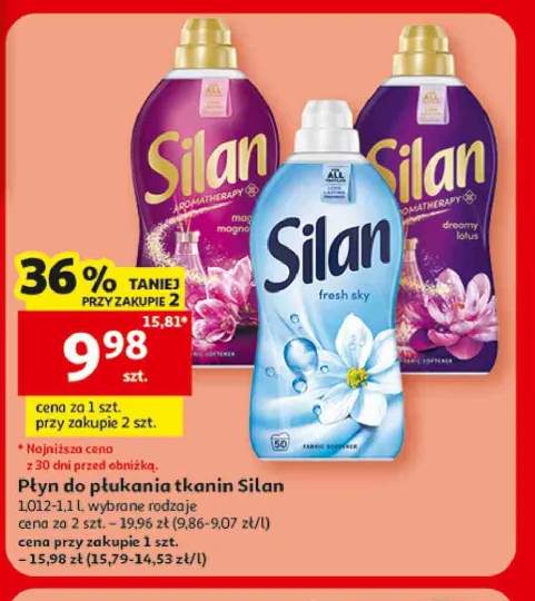 Płyn do płukania tkanin Silan Aromatherapy Magic Magnolia +2 warianty